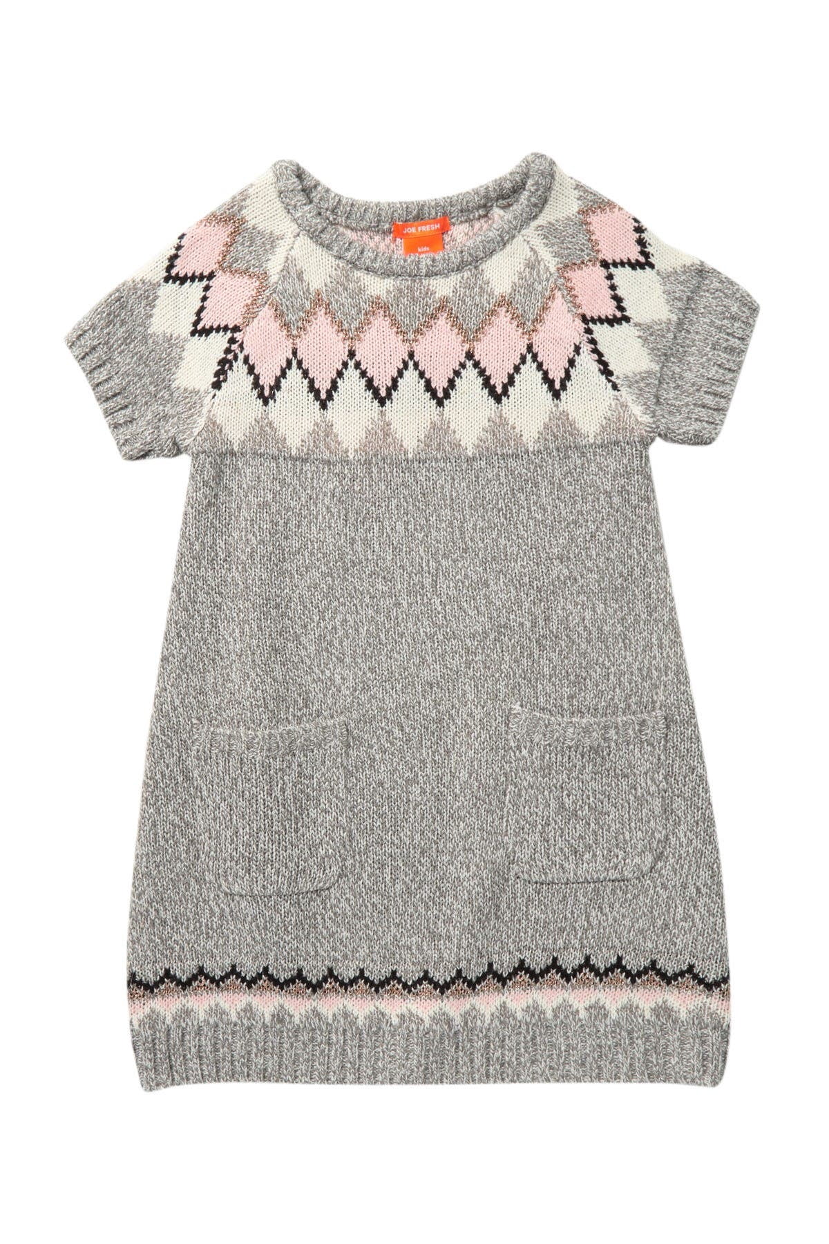 girls grey sweater dress