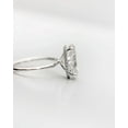 thumbnail image 2 of solitaire jewels 3.75CT Oval Moissanite Hidden Halo Engagement Ring For Women, 18K White Gold, 2 of 5