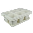 thumbnail image 1 of Kit 2 Charola moderna rectangular para suculentas Smar Garden  Blanco, 1 of 6