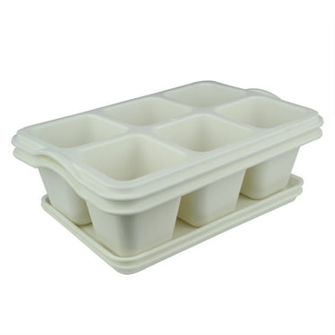 Kit 2 Charola moderna rectangular para suculentas Smar Garden  Blanco
