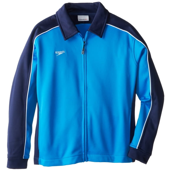 Speedo Big Boys' Youth Streamline Jacket, Navy/Blue, Large