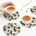 thumbnail image 4 of Leather Coasters with Heat-resistant for Drinks, Vintage Minimalist Cool Horse -标题2 Octagon, 4 of 5