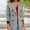 Grey, variant on Winter Clothing For Women Solid Color Double Button Suit Jacket Cardigan Polyester Spandex Long Sleeve Pink S-3Xl