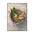 thumbnail image 4 of Póster de ramen, ilustración de cocina japonesa, decoración de cocina moderna, tema de comida asiática, arte de bar, póster de exposición vintage, 4 of 5