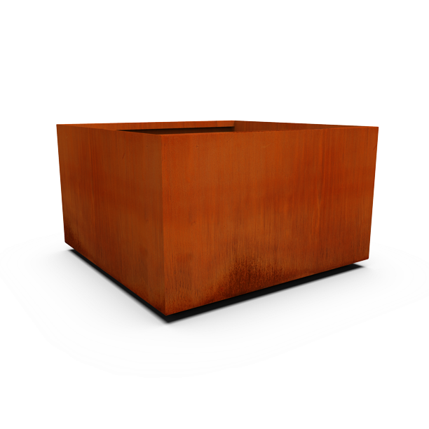 PLANTERCRAFT Corten Steel metal planter box, Square & Cube sizes