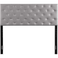 thumbnail image 3 of Glory Furniture Super Nova Faux Leather Upholstered Full Headboard in Light Gray, 3 of 8