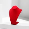 thumbnail image 6 of Durable Necklace Display Bust Red Color Model with Base Pendant Holder Stand for High, 6 of 9