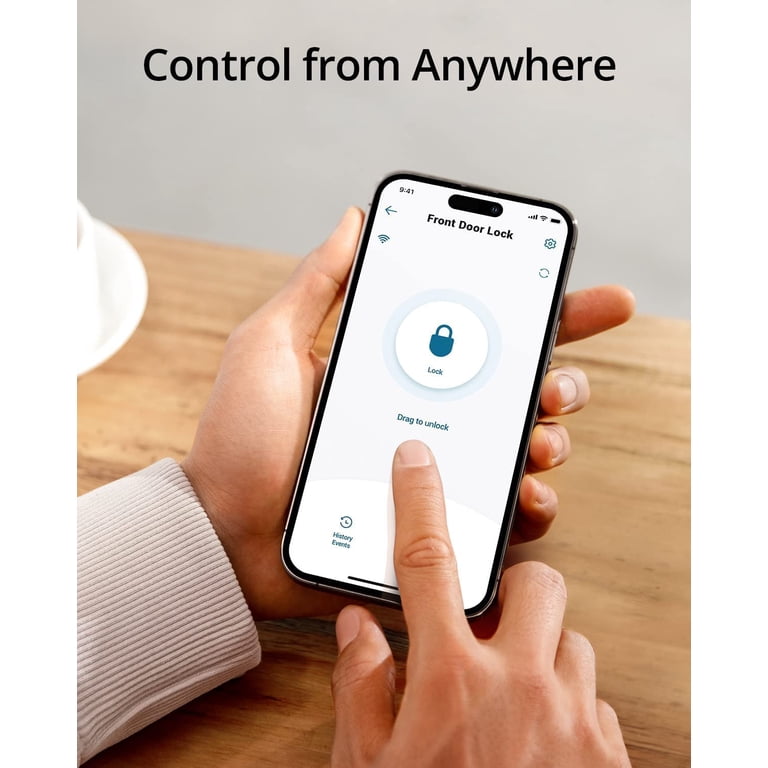 eufy, Smart Lock C210, 5-in-1 Keyless Door Lock with Built-in WiFi