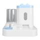 thumbnail image 2 of Dispensador De Agua Y Comida Para Mascotas, Comedero Automático Para Gatos De Diseño 2 En 1 Con Dispensador De Agua De 1 Litro Y Dispensador De Comida De 2 L, Ventana, 2 of 7