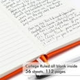 thumbnail image 3 of 15 Pack Pocket Small Notebooks Bulk, Mini Cute Notepads Hardcover College Ruled Lined Journals with Pen Holder for School Business Memos, with 15 Black Pens, 3.5”x 5.5”, A6, Orange, 3 of 12