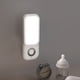 thumbnail image 1 of Luz nocturna LED con sensor de movimiento a pilas | Lámpara de pared adhesiva recargable por USB para armario, escaleras, pasillo, baño, cocina y armario | 3 modos, encendido y apagado automático,, 1 of 7