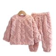 thumbnail image 2 of Conjunto de pijamas de franela para niños, ropa cálida de invierno para el hogar, ropa de lana de Coral gruesa, traje de Navidad para niños y niñas de 0 a 12 años, 2 of 4