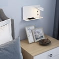 thumbnail image 4 of Lámpara de pared minimalista para mesita de noche, lámpara de noche, accesorio de iluminación, decoración del hogar, dormitorio blanco grande a la derecha, 4 of 8