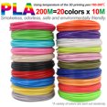 thumbnail image 2 of Material de impresión 3D de color PLA de 1,75 mm de diámetro para bolígrafo 3D, 10/20/30 colores, 100 M, 150 M, 200 M, incoloro, inodoro y seguro, 2 of 4