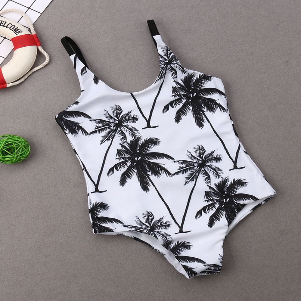 Maillot de Bain une Pièce Imprimé Floral Assorti pour Papa Maman