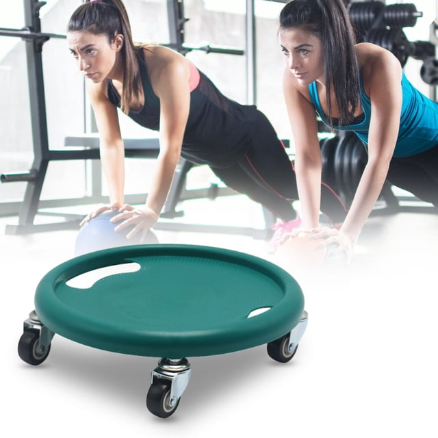 Eky Ab Roller Wheel,Multifunctional Abdominal Wheel Board,360°Rotating,For Full Body Fat Burning Tummy Weight Control Gym or at Home Workout Equipment,Sliding Abdominal Plate,No Mat,C,Green