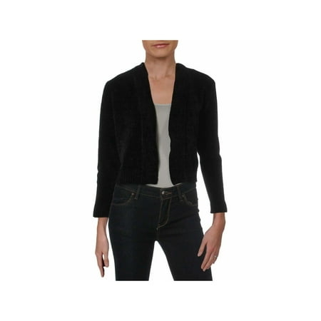 CALVIN KLEIN $59 Womens New Black Open Cardigan Long Sleeve Casual Top XL B+B