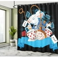 thumbnail image 4 of Ambesonne Cartoon Shower Curtain, Wonderland Tale, 69"Wx70"L, Multicolor, 4 of 4