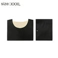 thumbnail image 2 of Conjunto de ropa interior térmica negra para hombre, calzoncillos largos con forro polar suave, capa base cálida para invierno en la parte superior e inferior, 2 of 6