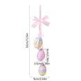thumbnail image 3 of Eespoir Easter Egg String, Spring Artificial Flowers Easter Egg, Foam Wrapped Paper Eggs, Easter Hanging Ornaments for Easter Party Tree, 3 of 6