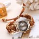 thumbnail image 3 of Reloj Trenzado a Mano Pulsera de Cuerda Trenzada Marrón TUNC Sencillez, 3 of 3