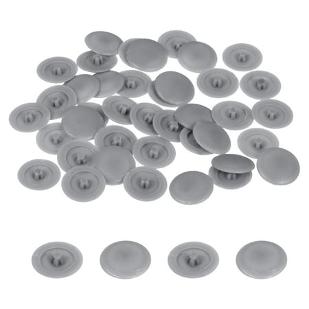 

Uxcell 100PCS Screw Cap Covers 12mm Screw Decorative Caps for Phillips Cam Lock Nuts Self-Tapping Screws Dark Gray
