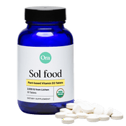 Ora Organic Plant-based Vitamin D Tablets - Sol Food (30 Servings)