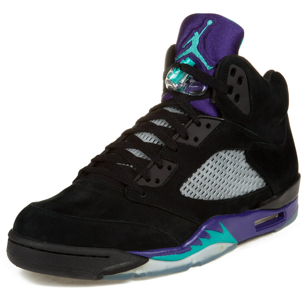Air Jordan - Nike Mens Air Jordan 5 Retro "Black Grape" Black/New