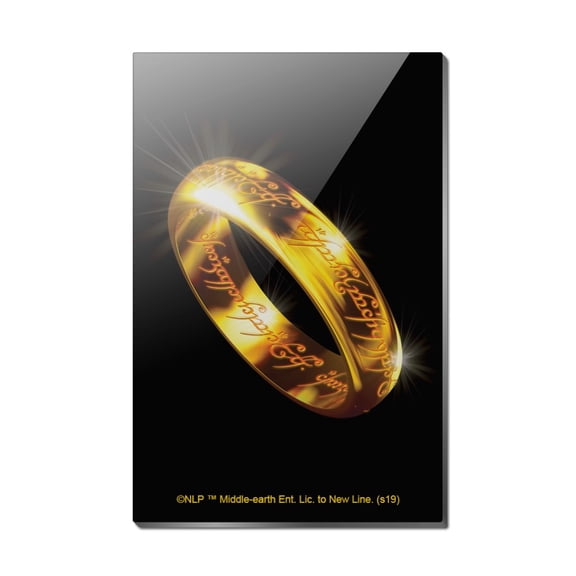 Lord of the Rings The One Ring Rectangle Acrylic Fridge Refrigerator Magnet
