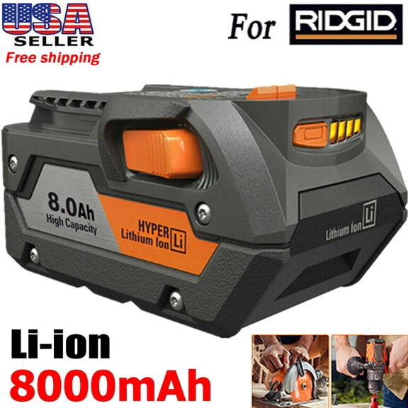 New 18 Volt Hyper Lithium Battery For Ridgid 18V R840087 R840085 Rigid 18V Tools