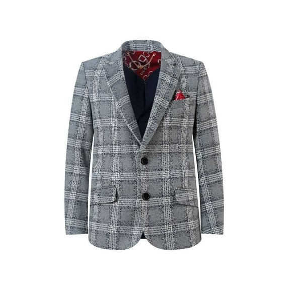 Elie Balleh Boy's Grey Blazer Jacket Sport Coat