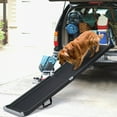 thumbnail image 2 of Pefilos 62" Deluxe Telescoping Dog Ramp for Cars, Portable Pet Ramp for Large Dogs, Trucks, & SUVs, Supports up to 330 lb, Easy Storage, Black, 2 of 11