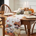 thumbnail image 3 of Fall Thanksgiving Cotton Linen Table Runner, Washable Table Runners for Kitchen, Dining Room, Holiday, Home Party Table Decor, 13x120 Inches, 3 of 9