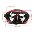thumbnail image 1 of Natación Gafas de Buceo Fog de Buceoo para Mujer para Hombres Buceo de Dos Ventanas Gafas de Natación Lente de Vidrio Templado de Vidrio Silicona flexible Marco de PC Adulto, 1 of 7
