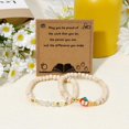 thumbnail image 6 of Yekepal Teacher Appreciation Wooden Bracelet, Adjustable Natural Wood Bead Gift with Thank You Card for Teachers, 6 of 7