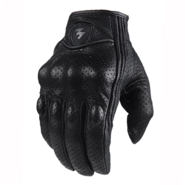 Guantes de moto para hombre y mujer, guantes de invierno para ciclismo de carbono, de cuero para moto, motocross, ATV, motor Nuevo Tan Jianjun unisex