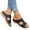 Black, variant on KEVCHE Orthopedic Sandals Women Summer Wedge Slip On Sandals, Adjustable Arch Support Breathable Walking Slides, Plantar Fasciitis Comfortable Casual Beach Footwear