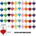 thumbnail image 5 of Pinzas de madera con forma de corazón, proyectos creativos de manualidades para actividades de decoración del hogar, decoraciones versátiles, mini pinzas para colgar fotos, manualidades y álbumes de, 5 of 5