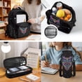 thumbnail image 2 of KUIFORTI Colorful Owl Bookbag and Lunch Box Set 4 piece Fashion Girls Backpack with Pencil Bags Water Bottle Sleeve for Teens Elementary Middle School Daily Use Back to School, 2 of 7