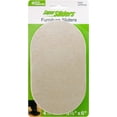 thumbnail image 6 of Super Sliders 3-1/2" x 6" Oval Furniture Sliders – 4 Pack, Smooth Gliding Pads for Hardwood Floors (Beige), 6 of 7