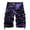 107#Purple, variant on Cargo Pants for Men Men'S Loose Casual European And American Work Clothes Camouflage Shorts Large Multi Pocket Five Point Pants Pants Men 20252025