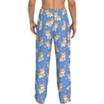 thumbnail image 3 of Goofa Kawaii Corgi Printed Soft Pajama Pants for Men, Wide Leg Comfy Casual Lounge Yoga Pants-Small, 3 of 9