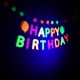 thumbnail image 2 of Decoración de fiesta fluorescente, bandera de cumpleaños fluorescente, juego de globos, tarjetas y pasteles, suministros para fiestas infantiles, 2 of 5