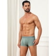 thumbnail image 2 of DARING DIVA Men's Comfortable Striped Stretch Waistband Boxer Underwear 38 Green, 2 of 6