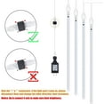 thumbnail image 5 of Morttic Meteor Shower Lights Outdoor, 11.8 Inches 8 Tubes 192 LED Snowfall Lights, Waterproof Hanging Falling Rain Lights for Tree Bushes Holiday Party Christmas Decoration,Warm White, 5 of 11