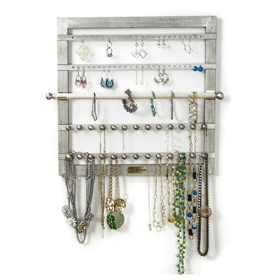 Hives and Honey Karli Silver Wood Jewelry Frame for Women