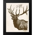 thumbnail image 2 of Babbitt, Gwendolyn 12x14 Black Modern Framed Museum Art Print Titled - Neutral Deer II, 2 of 5