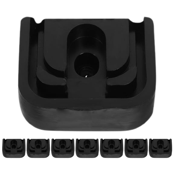 Hemobllo 8Pcs Anti Vibration Pads for Air Conditioner Outdoor Units Rubber Shock Absorbing Noise Reduction Black