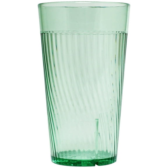 Excellante Belize 8 oz rock, polycarbonate, green, comes in dozen
