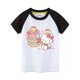 thumbnail image 3 of Hello Kitty niñas lindo estampado de manga corta Casual cómoda camiseta niños bebé Bowknot algodón Top ropa para niños, 3 of 5